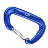 Maxbell Maxbell 12KN Aluminium Spring Clip Carabiner For Climbing Backpack Hook - Royalblue