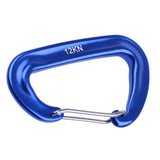 Maxbell Maxbell 12KN Aluminium Spring Clip Carabiner For Climbing Backpack Hook - Royalblue