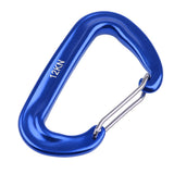 Maxbell Maxbell 12KN Aluminium Spring Clip Carabiner For Climbing Backpack Hook - Royalblue