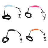 Maxbell Maxbell Adjustable Bodyboard Surf Board Coiled Bicep Wrist Leash with Plug - Black