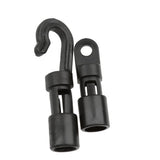 Maxbell Maxbell 2 sets 12pcs Black Lashing Bungee Hooks Accessories for Kayak Canoe Boat