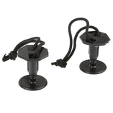 Maxbell Maxbell 2pcs Black Bodyboard Surfboard Leash Plug with 12cm cord string