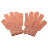 Maxbell Maxbell 1 Pair Stretchable Exfoliating Bath Glove Shower Skin Care Scrubber Massage Skin Cleansing Gloves Orange