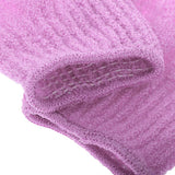Maxbell 2 Pairs Exfoliating Bath Glove Shower Skin Care Scrubber Pads Rose Red Pink
