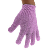 Maxbell 2 Pairs Exfoliating Bath Glove Shower Skin Care Scrubber Pads Rose Red Pink