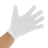 Maxbell Maxbell 1 Pair Exfoliating Bath Glove Shower Skin Care Scrubber Massage Clean White