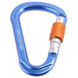 Maxbell Maxbell 24KN Screw Locking Carabiner For Mountaineering Rock Climbing - Blue