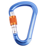 Maxbell Maxbell 24KN Screw Locking Carabiner For Mountaineering Rock Climbing - Blue