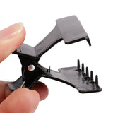 Maxbell Maxbell Pack of 6 Plastic Butterfly Hairdresser Clamp Salon Hair Color Perm Section Clips Grips Hairpins Black Red White