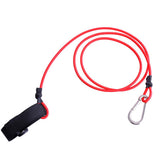 Maxbell Maxbell Elastic Kayak Canoe Safety Leash Fishing Rod Lanyard Paddle Leash Red