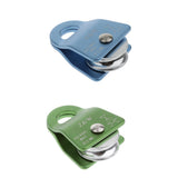 Maxbell Maxbell 2pcs 20KN Rock Climbing Aluminium General Purpose Pulley for 12mm Rope Green