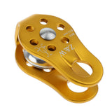 Maxbell Maxbell 2pcs 20KN Rock Climbing Arborist Tree Climb Rope Fixed Pulley Gold Yellow
