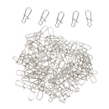 Maxbell Maxbell 100pcs Fishing Lock Snap Hook Lure Connector Swivels Solid Ring Clips - 20mm