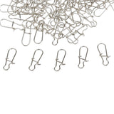 Maxbell Maxbell 100pcs Fishing Lock Snap Hook Lure Connector Swivels Solid Ring Clips - 20mm
