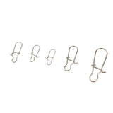 Maxbell Maxbell 100pcs Fishing Lock Snap Hook Lure Connector Swivels Solid Ring Clips - 20mm