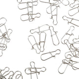Maxbell Maxbell 100pcs Fishing Lock Snap Hook Lure Connector Swivels Solid Ring Clips - 20mm