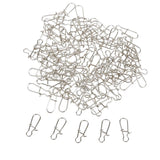 Maxbell Maxbell 100pcs Fishing Lock Snap Hook Lure Connector Swivels Solid Ring Clips - 20mm