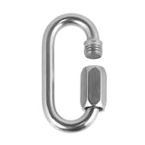 Maxbell Maxbell 1PC 6mm 316 Stainless Steel Chain Quick Link Marine Grade Outdoor Buckle