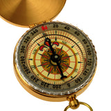 Maxbell Maxbell Vintage Charm Brass Pocket Compass for Keychain Cycling Cycle Hiking Camping