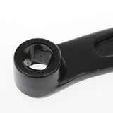 Maxbell Maxbell Compact 170mm Black Steel Iron Bicycle Left Crank Arm with Prismatic Hole