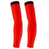 Maxbell Cycling Golf Arm Sleeves Sun UV Protection Bicycle Golf Arm Warmer Red&Black