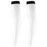 Maxbell Cycling Golf Arm Sleeves Sun UV Protection Bicycle Arm Warmers White&Blue