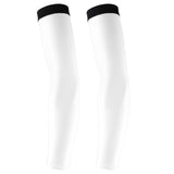 Maxbell Outdoor Sports Bike Cycling Golf Arm Sleeves Sun UV Rays Protection Comfortable Breathable Arm Warmers Arm Cover 1 Pair White XXL - Aladdin Shoppers