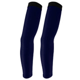 Maxbell Outdoor Sports Bike Cycling Golf Arm Sleeves Sun UV Rays Protection Comfortable Breathable Arm Warmers Arm Cover 1 Pair Navy XXL - Aladdin Shoppers