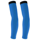 Maxbell Cycling Golf Arm Sleeves Sun UV Protection Bicycle Arm Warmers White&Blue