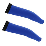 Maxbell Cycling Golf Arm Sleeves Sun UV Protection Bicycle Arm Warmers White&Blue