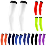 Maxbell Cycling Golf Arm Sleeves Sun UV Protection Bicycle Arm Warmers White&Blue