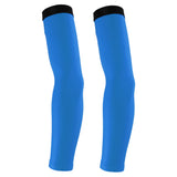 Maxbell Cycling Golf Arm Sleeves Sun UV Protection Bicycle Arm Warmers White&Blue