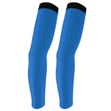 Maxbell Cycling Golf Arm Sleeves Sun UV Protection Bicycle Arm Warmers White&Blue