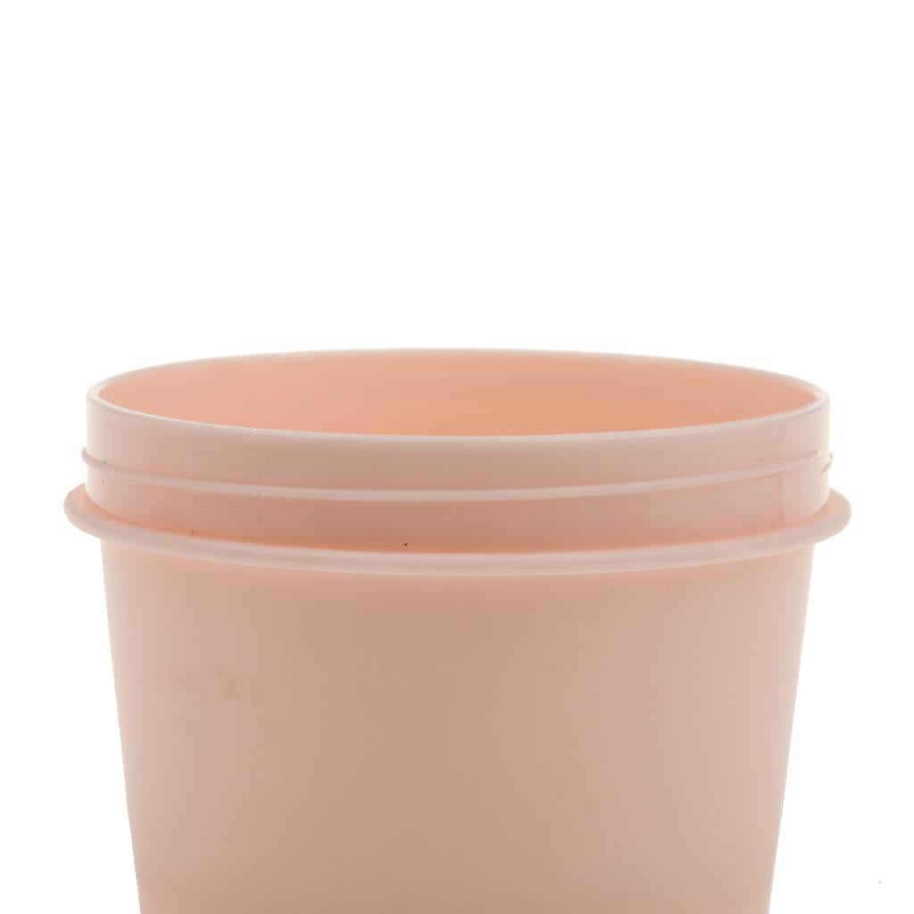 Maxbell Maxbell Pack of 2 Empty Refillable Plastic Cosmetic Containers 100ml Size Pot Jars Mask Cream Lotion Bottles - Red