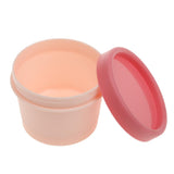 Maxbell Pack of 2 Empty Refillable Plastic Cosmetic Containers 100ml Size Pot Jars Mask Cream Lotion Bottles - Red