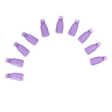 Maxbell Maxbell Durable 10 PCS Nail Art Plastic Soak Off UV Gel Polish Remover Clip Cap- Random Color