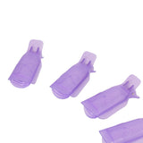 Maxbell Maxbell Durable 10 PCS Nail Art Plastic Soak Off UV Gel Polish Remover Clip Cap- Random Color