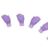 Maxbell Maxbell Durable 10 PCS Nail Art Plastic Soak Off UV Gel Polish Remover Clip Cap- Random Color