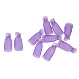 Maxbell Maxbell Durable 10 PCS Nail Art Plastic Soak Off UV Gel Polish Remover Clip Cap- Random Color