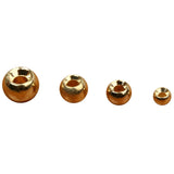 Maxbell 50 Pieces Tungsten Slotted Beads Fly Tying Beads Nymph Head Ball Beads 2.4mm