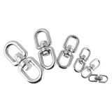 Maxbell Maxbell 8-Model Hiking Stainless Steel Carabiner Key Rotating Universal Ring Chain Camping