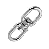 Maxbell Maxbell 8-Model Hiking Stainless Steel Carabiner Key Rotating Universal Ring Chain Camping