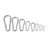 Maxbell Maxbell Stainless Steel Snap Hook Carabiner Clip Hanger Keychain Camping Hiking Equipment