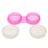Maxbell Plastic Portable Contact Lens Cases Holder Soaking Storage Container Travel Accessory Rosy PACK OF 10PCS