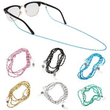 Maxbell 2 Pieces Sunglasses Strap Necklace Metal Eyeglass Glasses Cord Holder Chain
