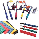 Maxbell Non Slip Heat Shrink Wrap Tubing Textured Fishing Grip Racket Sleeve Handle