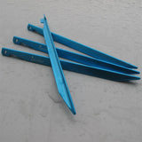 Maxbell Maxbell 10Pcs 16cm Aluminum Alloy Outdoor Camping Tent Peg Ground Nail Stakes Blue