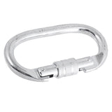 Maxbell Maxbell Rescue Climbing Durable Oval Carbon Steel 25KN Carabiner Screw Lock