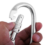 Maxbell Maxbell Rescue Climbing Durable Oval Carbon Steel 25KN Carabiner Screw Lock