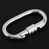 Maxbell Maxbell Rescue Climbing Durable Oval Carbon Steel 25KN Carabiner Screw Lock